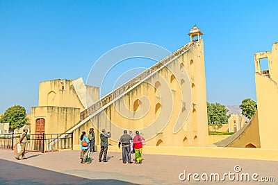 Samrat Yantra at Jaipur Editorial Stock Photo